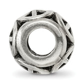 Sterling Silver Reflections Peace Sign Bead